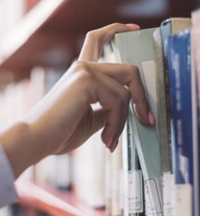 Books on shelf