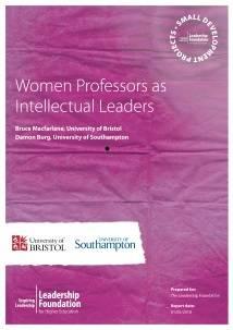 Women professors as intellectual leaders